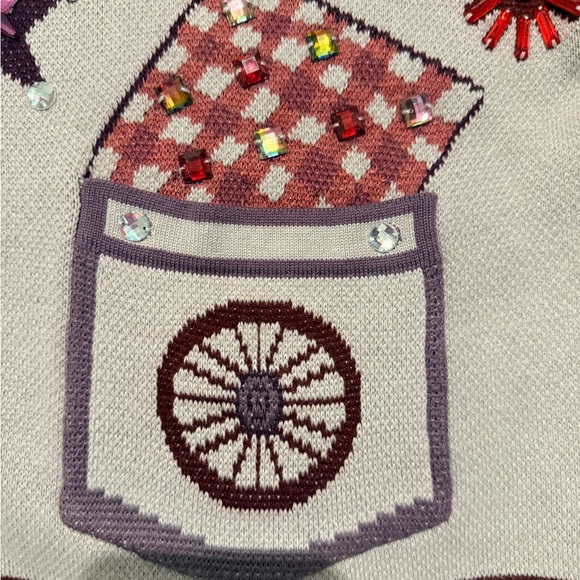 Queen of sparkles NWOT Western icon Cardigan small - Picture 5 of 11